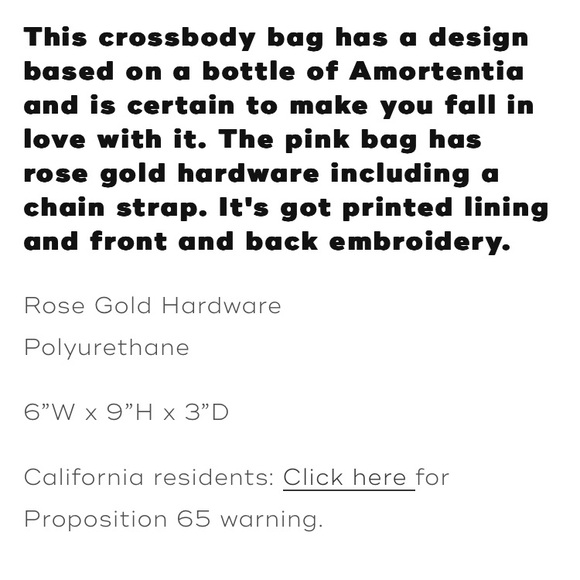 Nwot Danielle Nicole Harry Potter Amortentia Crossbody Bag - Picture 4 of 15